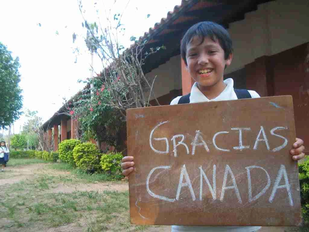 Boy holding board