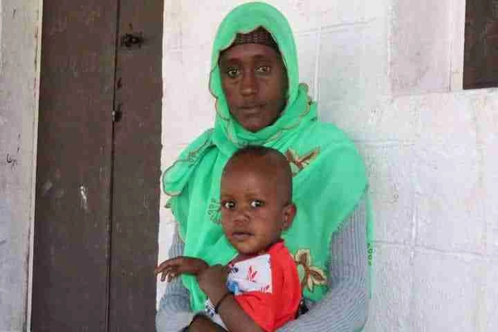 halima and her son