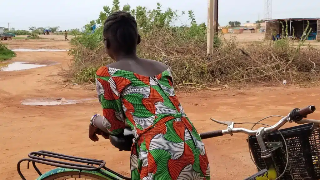 picture of poko on a bicycle