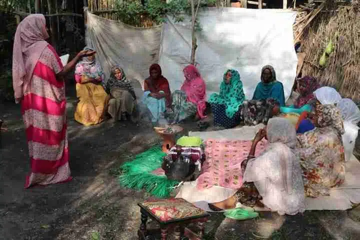 Picture of Ladies sitting in circle