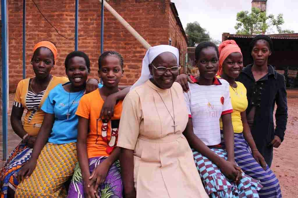 Abibou with sisters and friends