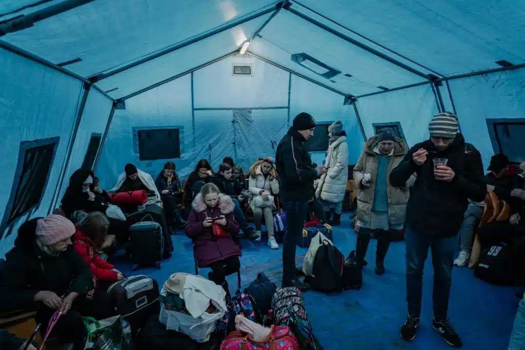 Refugee in Tent